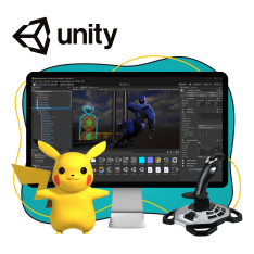 Мир игр на Unity 2D на популярном движке + AI-помощники - КИБЕРшкола программирования для детей, компьютерные курсы для школьников, начинающих и подростков - KIBERone г. Приозерск