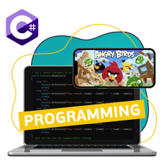 Программирование на C#. Удивительный мир 2D-игр - КИБЕРшкола программирования для детей, компьютерные курсы для школьников, начинающих и подростков - KIBERone г. Приозерск