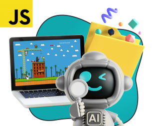 Язык программирования JavaScript + AI. Проектное обучение + геймификация + AI-помощники - КИБЕРшкола программирования для детей, компьютерные курсы для школьников, начинающих и подростков - KIBERone г. Приозерск