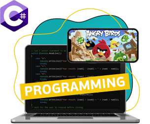 Программирование на C#. Удивительный мир 2D-игр - Школа программирования для детей, компьютерные курсы для школьников, начинающих и подростков - KIBERone г. Приозерск